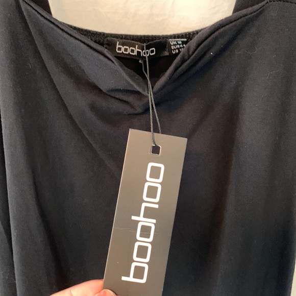 Jen 12 Square Neck Bodycon Midi Dress BooHoo - Picture 5 of 12